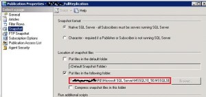@SQLCAN: Replication Configuration Issue - Setup Screen